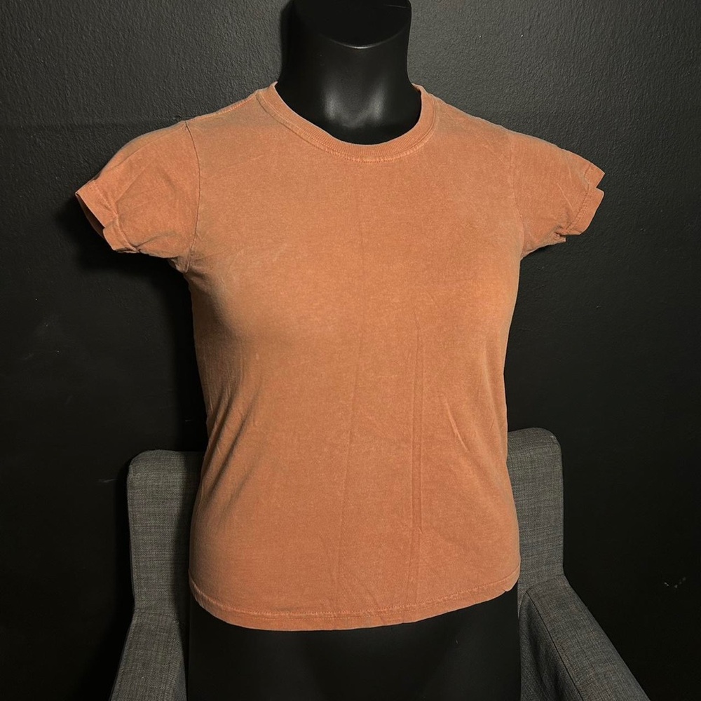 Rust Orange vintage style streetwear short sleeve tee